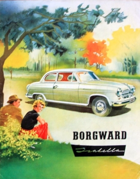 Borgward Isabella Modellprogramm 1955 Automobilprospekt (4170)